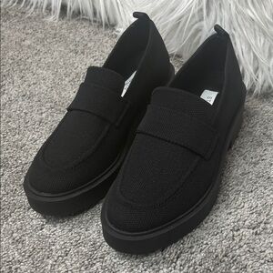 Steven Madden Knit Platform Loafers Size 7/7.5